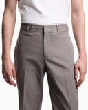 Cotton-silk fabric trousers
