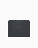 Document holder pouch in tumbled leather
