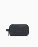 Tumbled leather washbag
