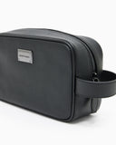 Tumbled leather washbag