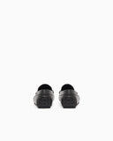 Saffiano leather driving loafers
