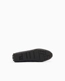 Saffiano leather driving loafers