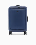 ABS carry-on case with Saffiano detail and eagle plate