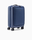 ABS carry-on case with Saffiano detail and eagle plate