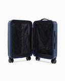 ABS carry-on case with Saffiano detail and eagle plate