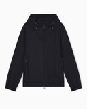 Stretch-nylon hooded blouson