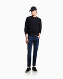 Double jersey sweatshirt with embossed EA logo embroidery