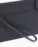 Tumbled-leather pouch