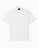 Jersey polo shirt with embossed EA logo embroidery