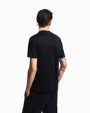 Lyocell-blend jersey T-shirt with embossed eagle embroidery