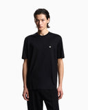 Lyocell-blend jersey T-shirt with embossed eagle embroidery