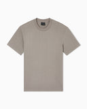 Jersey T-shirt with all-over jacquard lettering