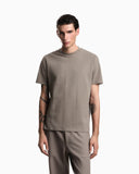 Jersey T-shirt with all-over jacquard lettering