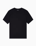 Jersey T-shirt with all-over jacquard lettering