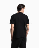 Jersey T-shirt with all-over jacquard lettering