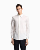 Slim-fit shirt in a Lyocell-blend jersey