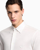 Slim-fit shirt in a Lyocell-blend jersey