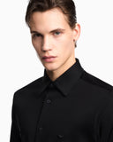 Slim-fit shirt in a Lyocell-blend jersey