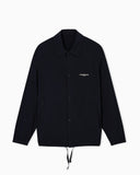 Nylon blouson with logo embroidery