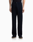 Icon 3D piqué-effect crêpe jersey trousers