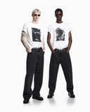 Icon jersey T-shirt with photographic print and embroidery