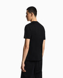 Jersey T-shirt with op-art embroidery