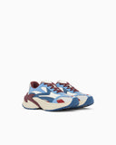 Suede and mesh sneakers