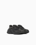 Suede and mesh sneakers