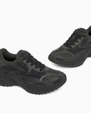 Suede and mesh sneakers