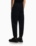 Stretch-nylon trousers with an elasticated hem