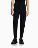 Stretch-nylon trousers with an elasticated hem