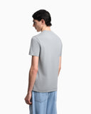 Slim-fit heavy jersey T-shirt with domed eagle
