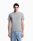 Slim-fit heavy jersey T-shirt with domed eagle