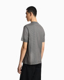 Lyocell-blend jersey T-shirt with all-over micro pattern print