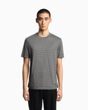 Lyocell-blend jersey T-shirt with all-over micro pattern print