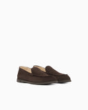 Velour suede loafers