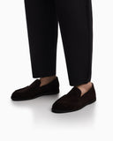 Velour suede loafers