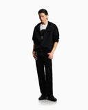 Lunar New Year double-jersey hooded zip-up sweatshirt with patch and tape