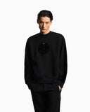Lunar New Year double-jersey sweatshirt with oversized patch and tape