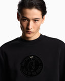 Lunar New Year double-jersey sweatshirt with oversized patch and tape