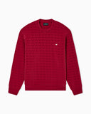 Lunar New Year double-jersey sweatshirt with all-over flocked eagles
