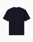 Heavy jersey T-shirt with metal logo embroidery