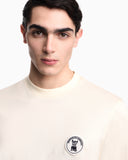 Lyocell-blend jersey T-shirt with French bulldog patch
