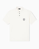 Piqué polo shirt with French bulldog patch