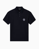Piqué polo shirt with French bulldog patch