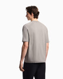 Heavy jersey T-shirt with shield embroidery