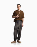 Oversized T-shirt in heavy jersey with micro eagle embroidery