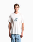 Lyocell-blend jersey T-shirt with printed and embroidered graphics