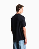 Lyocell-blend jersey T-shirt with printed and embroidered graphics