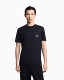 Slim-fit Lyocell-blend jersey T-shirt with logo patch